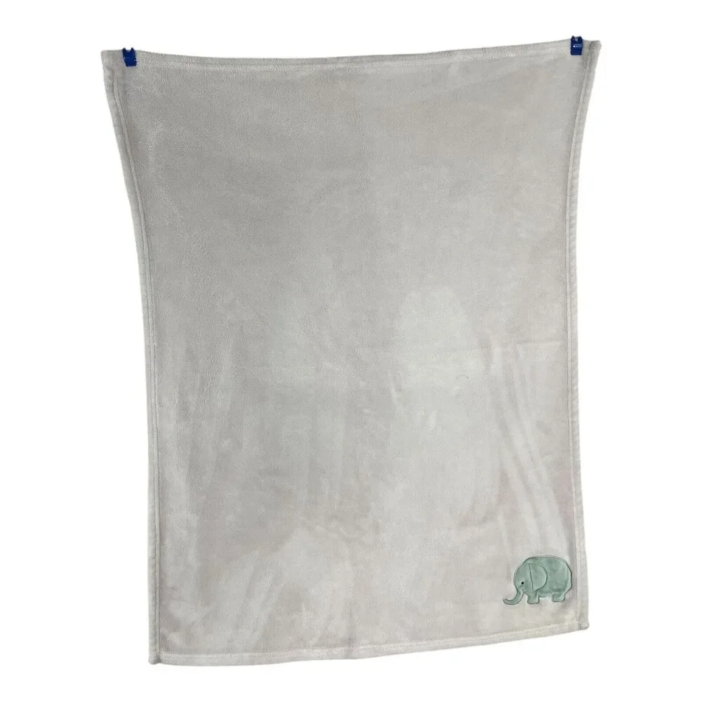 Nojo Pink Elephant Baby Blanket Fleece Infant Girls Soft Plush